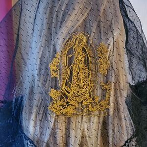 Our‎ Lady of Guadalupe Lace Mantilla Chapel Veil Triangle Virgin Mary Catholic